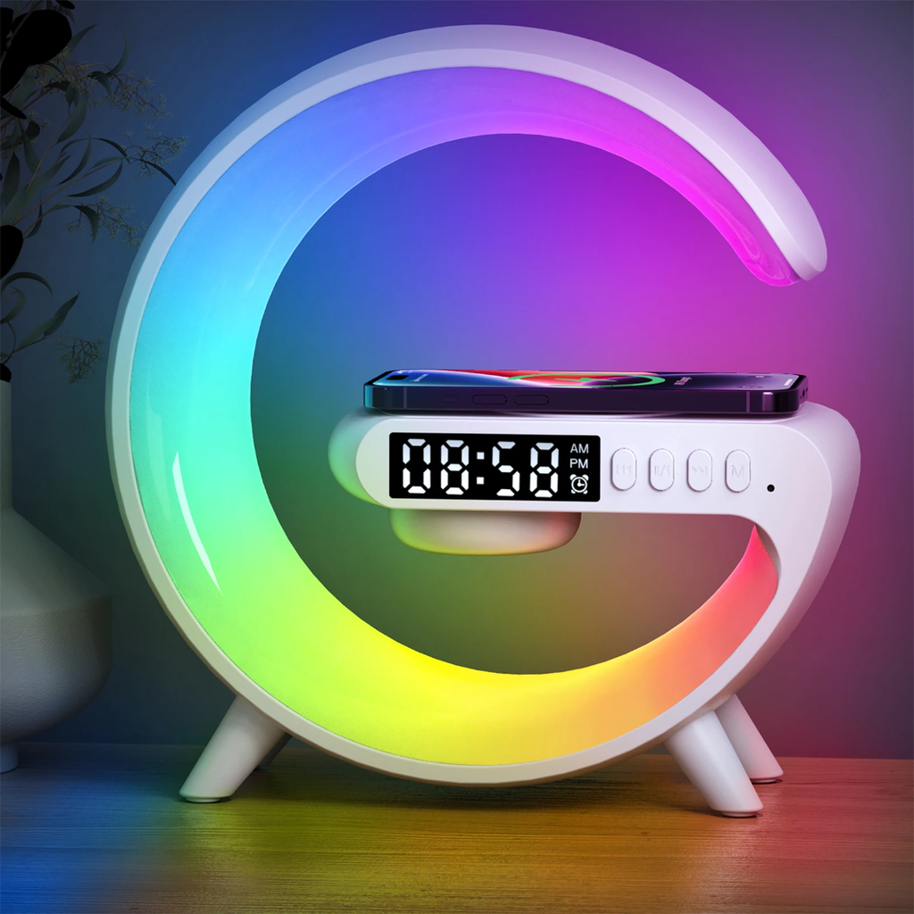 5-in-1 Sunrise Alarm Clock & RGB Bedside Speaker
