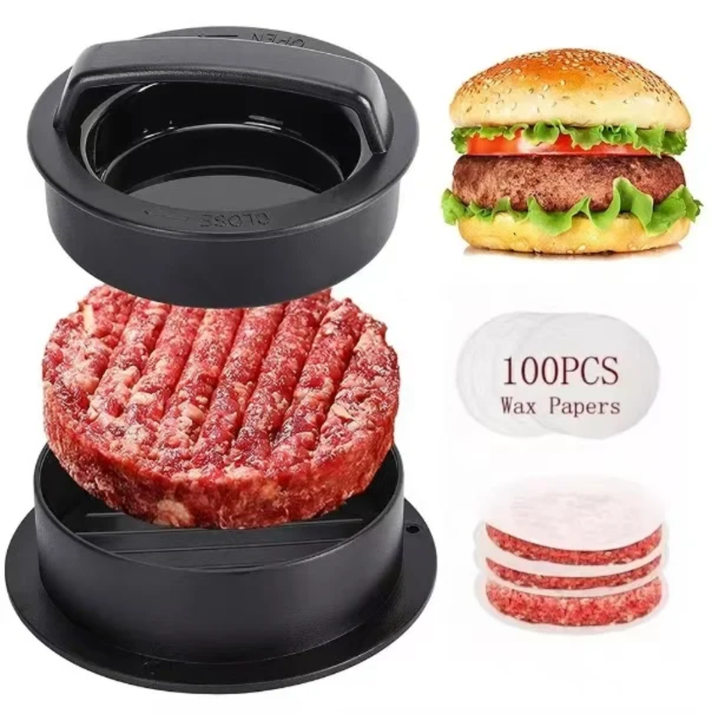 3-in-1 Stuffed Burger Press – Homemade Burger Patty Maker