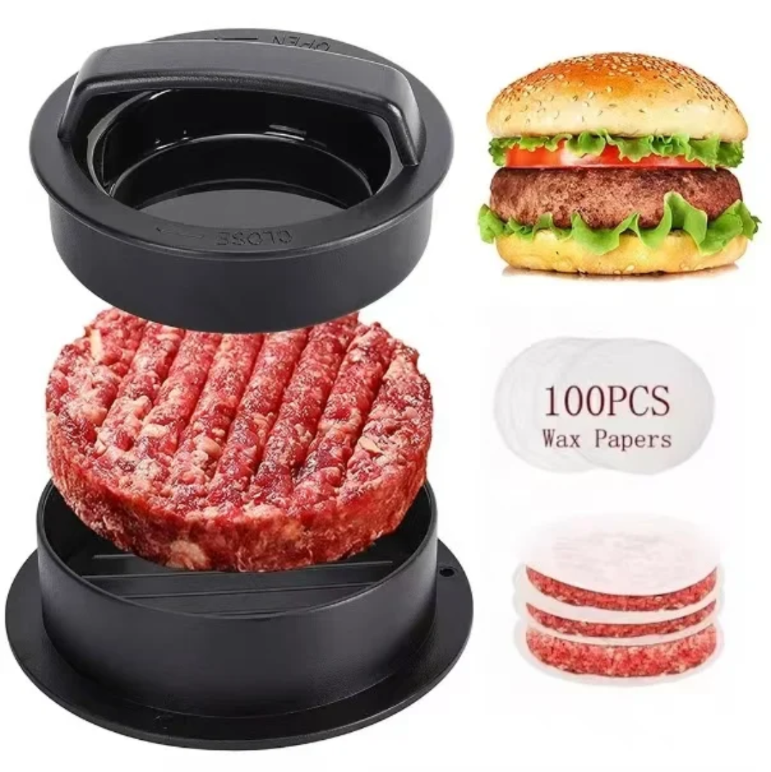 3-in-1 Stuffed Burger Press – Homemade Burger Patty Maker