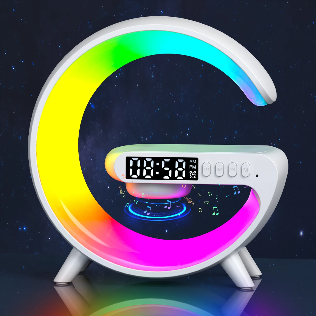 5-in-1 Sunrise Alarm Clock & RGB Bedside Speaker
