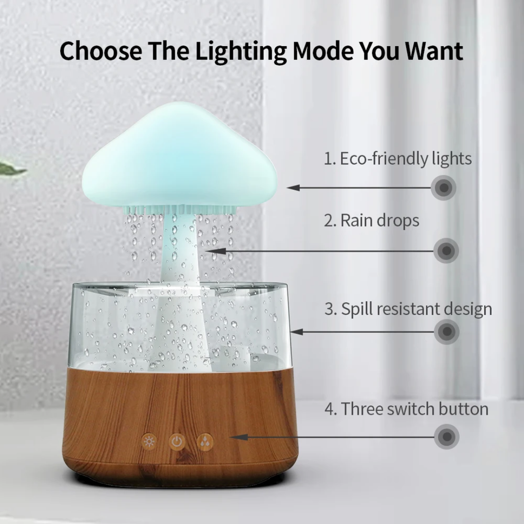 450ml Rain Cloud Aroma Diffuser & Humidifier