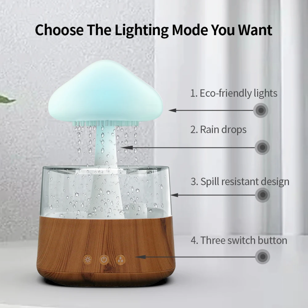 450ml Rain Cloud Aroma Diffuser & Humidifier