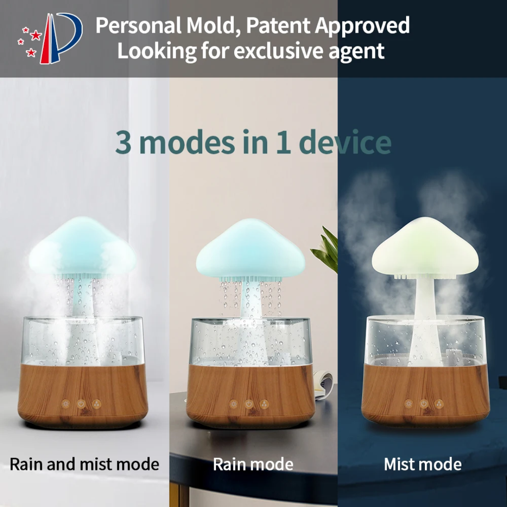450ml Rain Cloud Aroma Diffuser & Humidifier