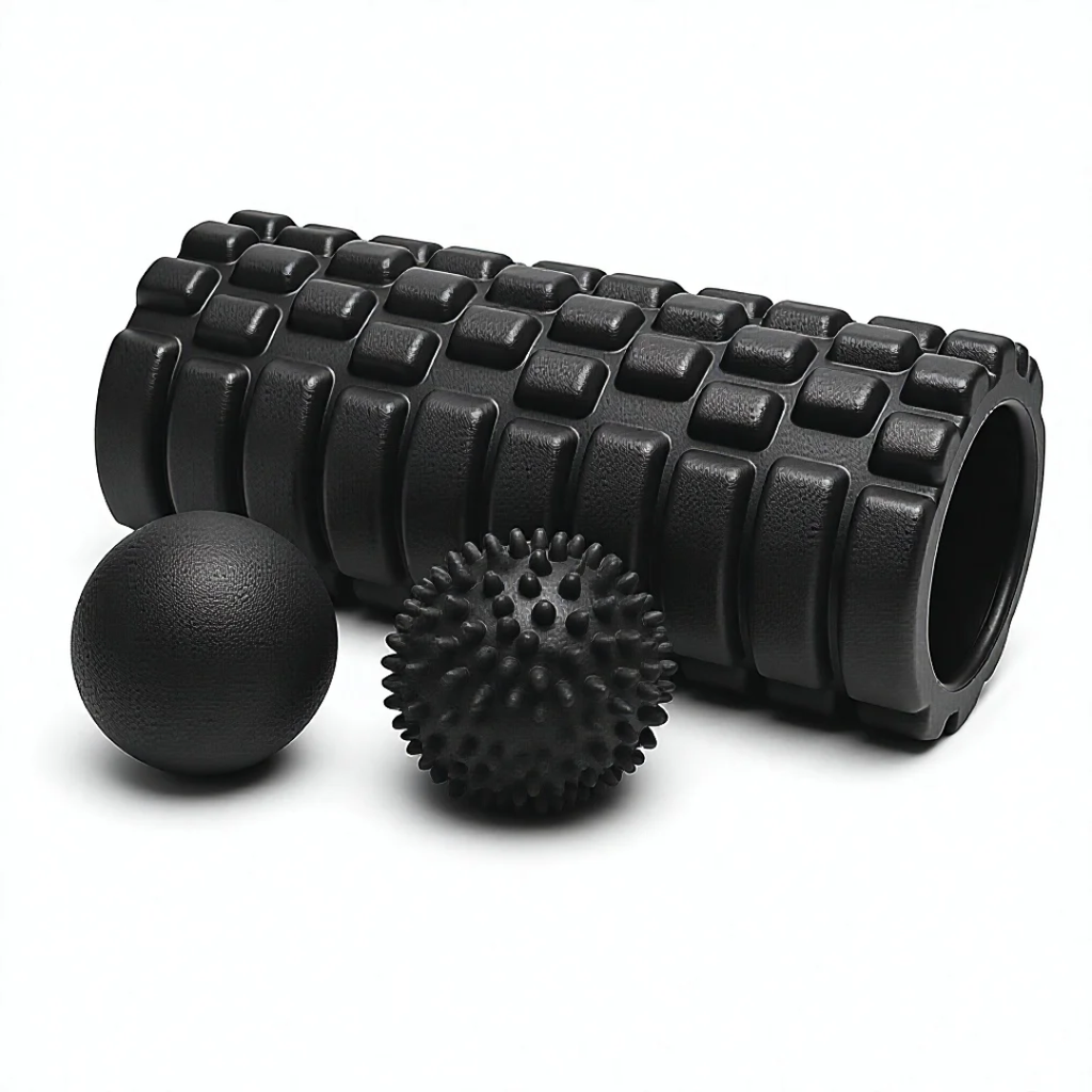 3-Piece Trigger Point Foam Roller & Massage Ball Recovery Set