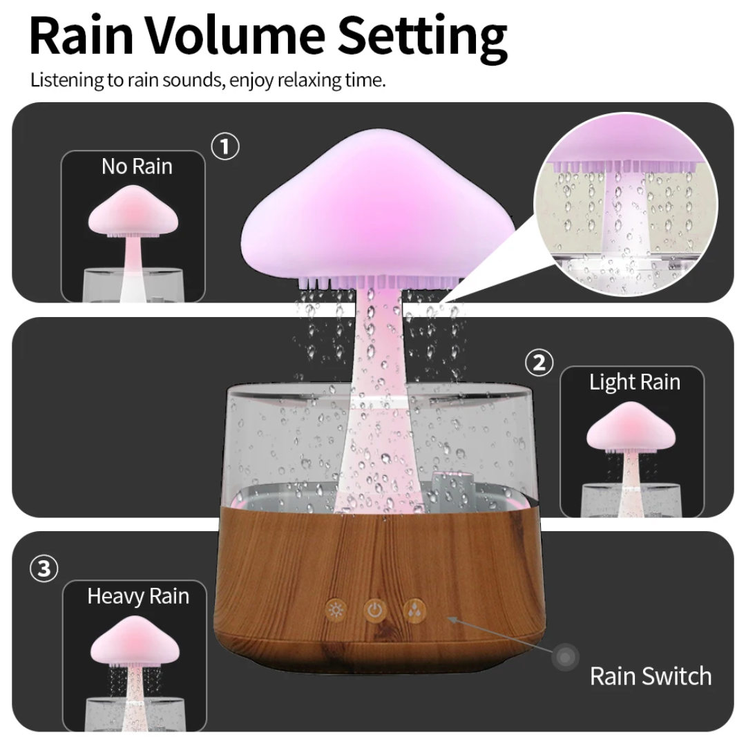450ml Rain Cloud Aroma Diffuser & Humidifier